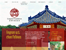 Tablet Screenshot of lingnanfoundation.org